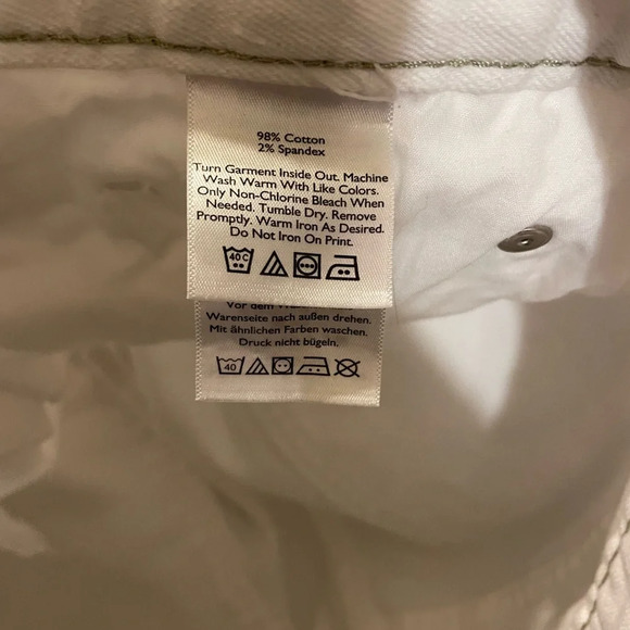 Eddie Bauer Boyfriend white denim jeans size 10 - Picture 6 of 6